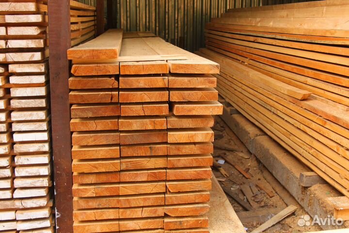 Доска обычная обрезная лиственница 40х150х6000мм