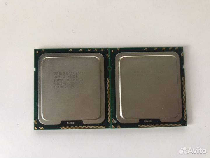 Пара процессоров Intel Xeon E5630 slbvb