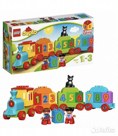 Конструктор lego duplo 10847 Поезд Считай и играй