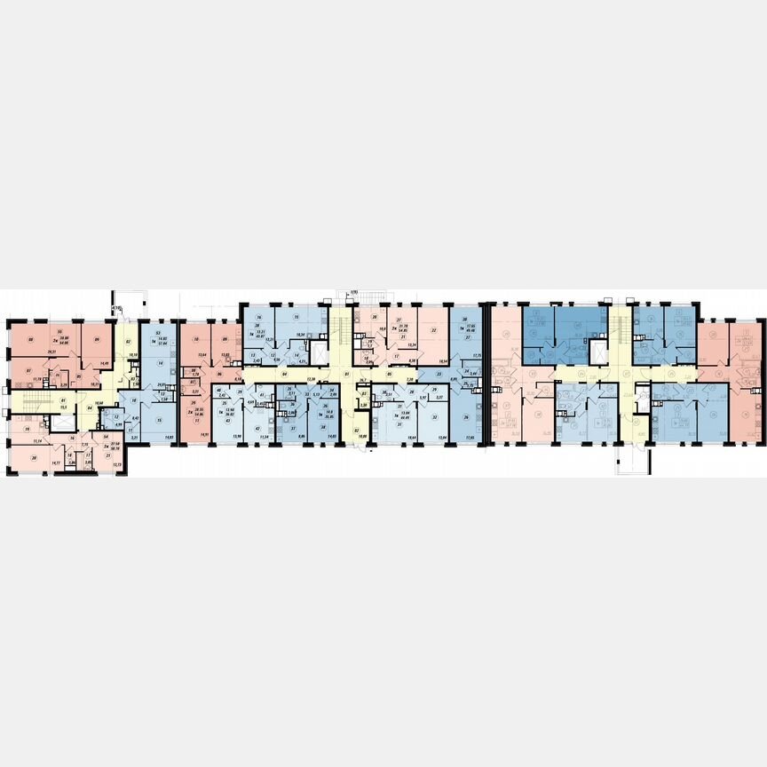 1-к. квартира, 44,7 м², 1/4 эт.