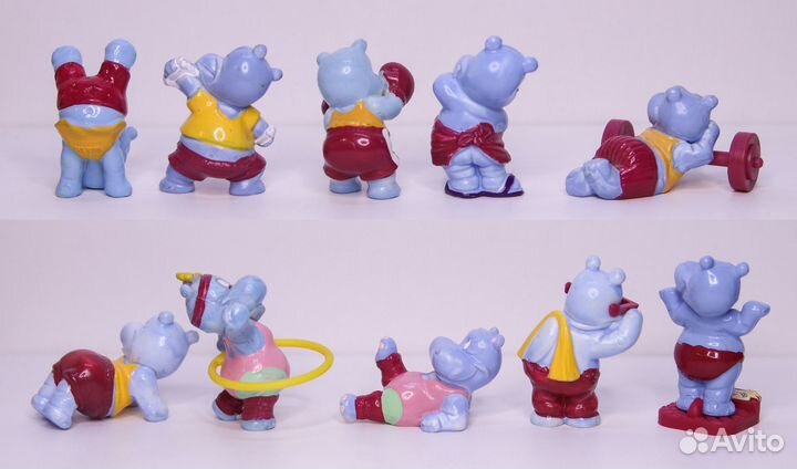 Бегемоты - спортсмены / фитнес 1990-1993 г. Киндер