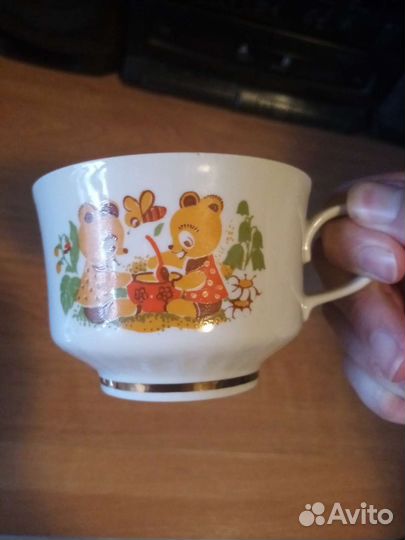 Детский набор фарфоровой посуды СССР