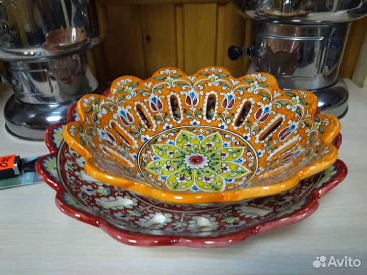 Узбекская посуда. Риштанская керамика