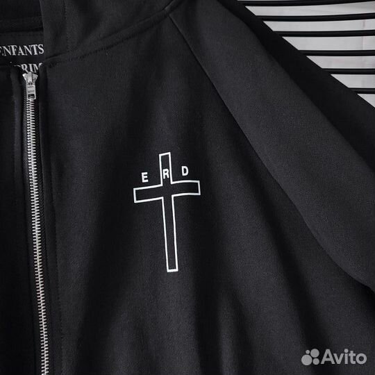 Зип худи erd черное