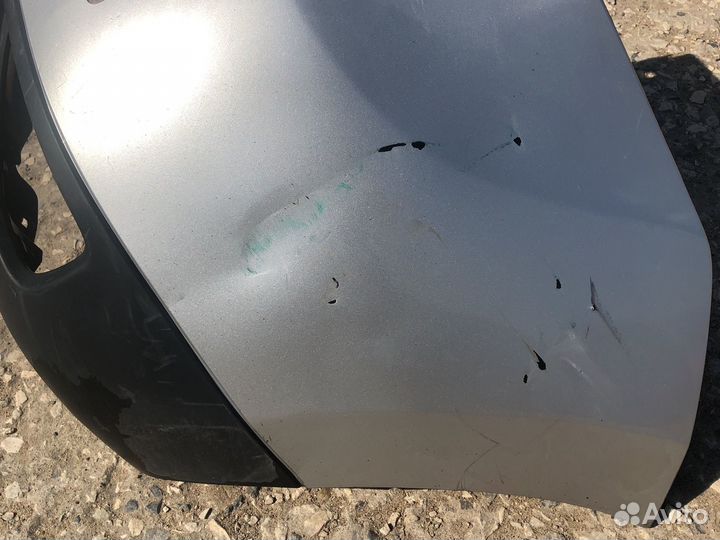 Задний бампер серебро Renault Duster с 2014