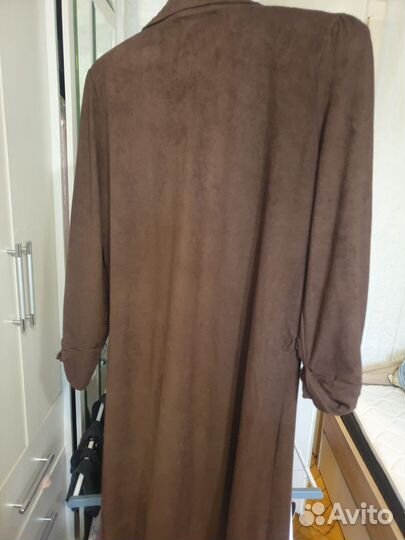 Замшевое платье