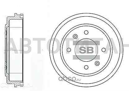 SD1039 барабан тормозной Hyundai Elantra 1.6/1.8 9