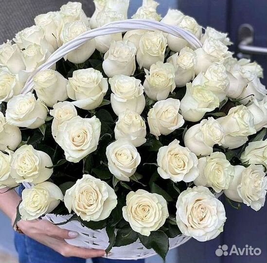 Розы высокие Доставка цветов