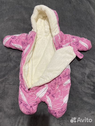 Конверт на выписку для девочки зима