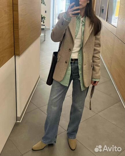 Прямые джинсы zara