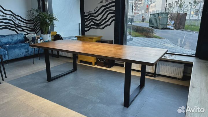 Стол новый лофт из массива дерева. Размер XS
