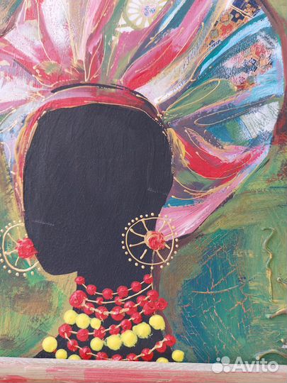 Картина декоративная в раме. 