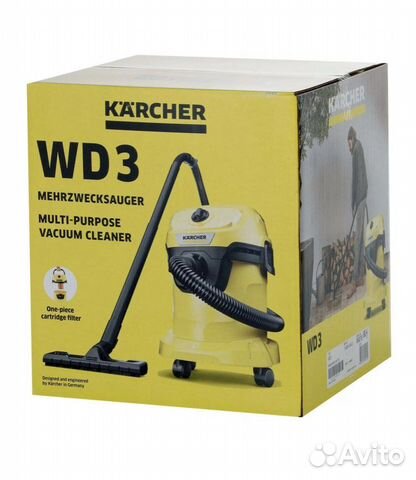 Строительный пылесос Karcher WD 3 V-15/4/20