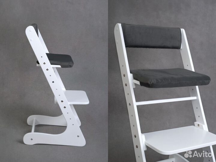 Белый растущий стул