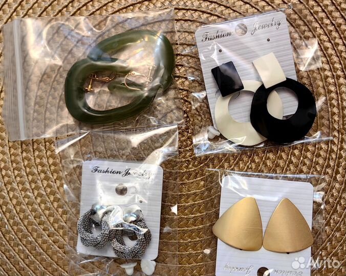 Серьги клипсы новые