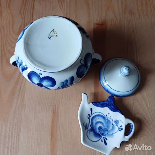 Гжель СССР посуда