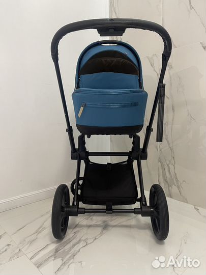 Cybex priam 4 Mountain Blue 3в1 комплект