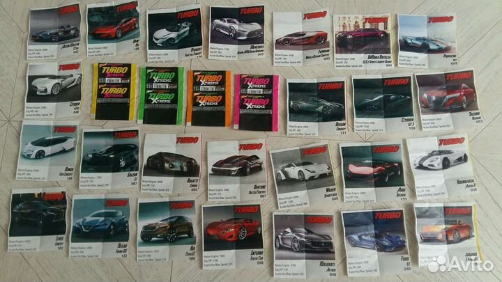 Вкладыши от жвачек