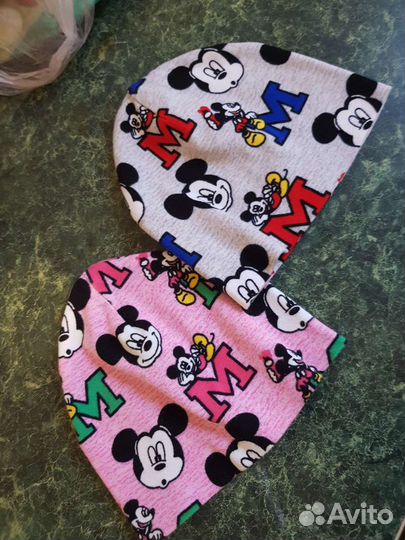 Шапка новая 2ой хлопок от 7 мес до 1.5 лет