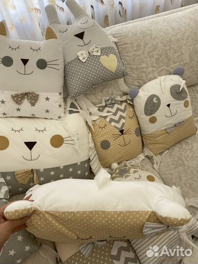 Бортики в кроватку комплект Lovebabytoys