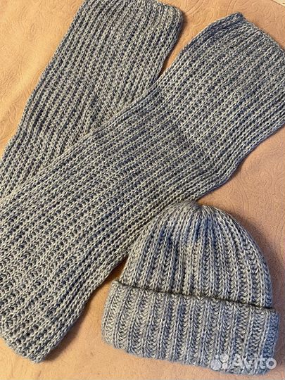 Шапка и шарф женский