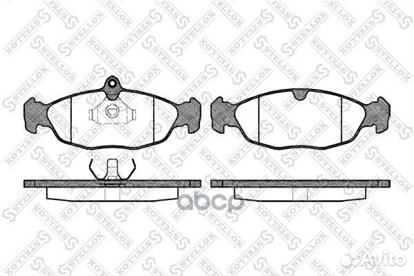 404 000-SX 393 00FDB732 колодки дисковые п Opel