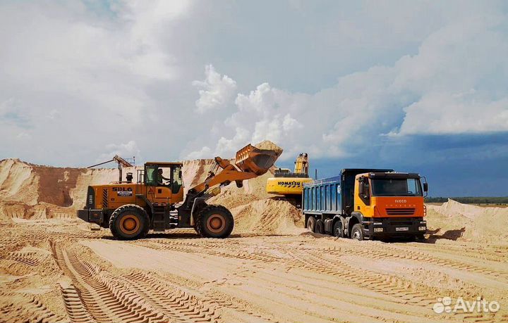 Песок карьерный доставка