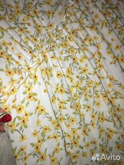 Платье из вискозы 46, неб L, длина 133