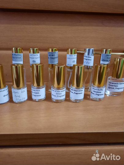 Отливанты селективной и люкс парфюмерии