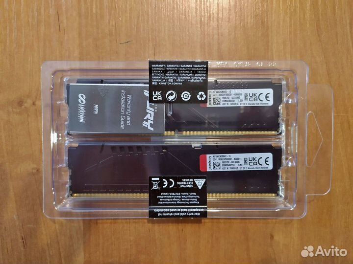 Kingston Fury 16Gb (2x8Gb) DDR5 5600Mhz.новая