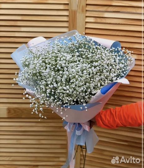 Букет из гипсофилы, доставка цветов