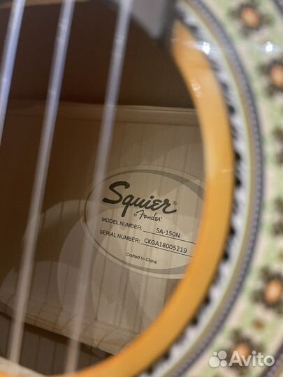 Классическая гитара fender squier SA-150N