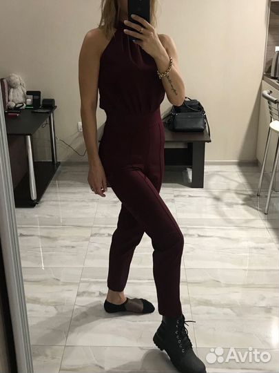 Комбинезон бордовый