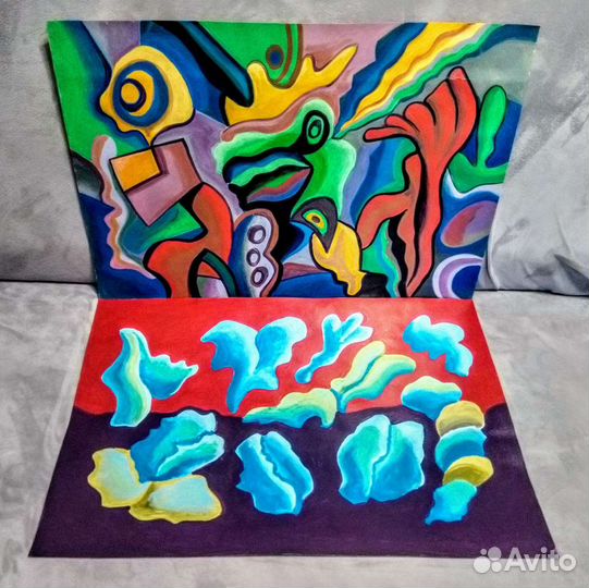 Картины-абстракции, живопись в интерьер В. Ильин