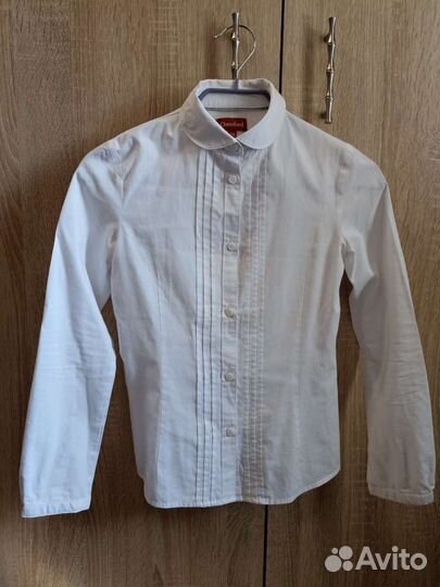 Блузка белая для девочки 134