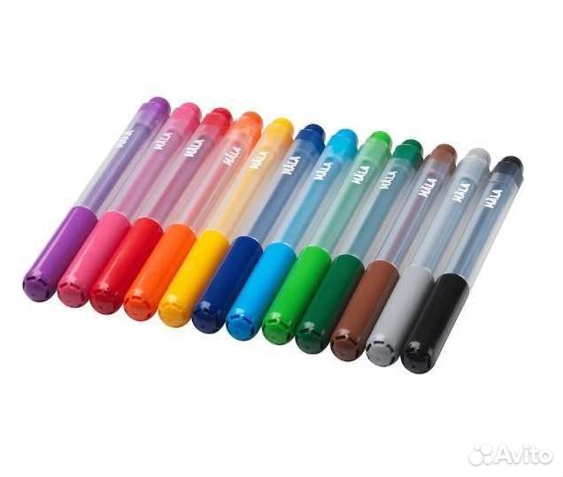 Фломастеры Икеа, 12 цветов