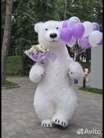 Ростовая кукла белый медведь