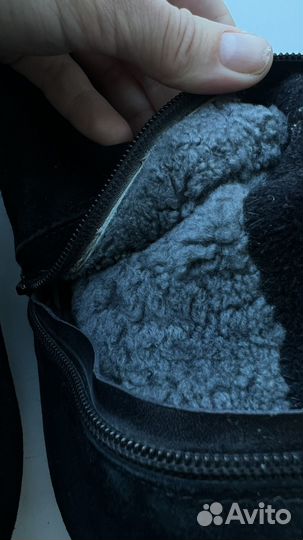 Сапоги замшевые 39