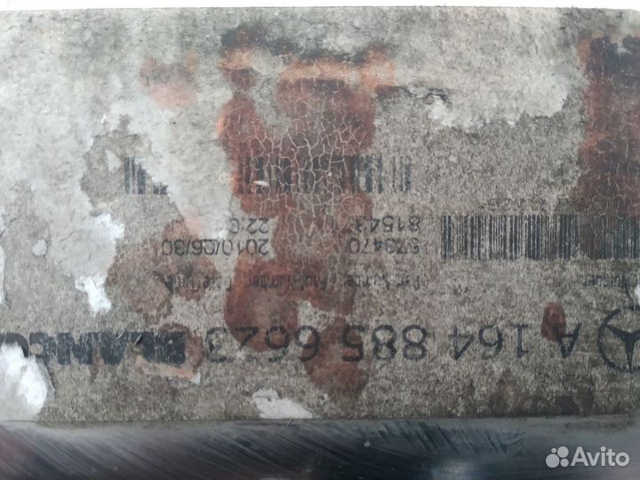 Мерседес ML W164 Рестайлинг хром низ бампера