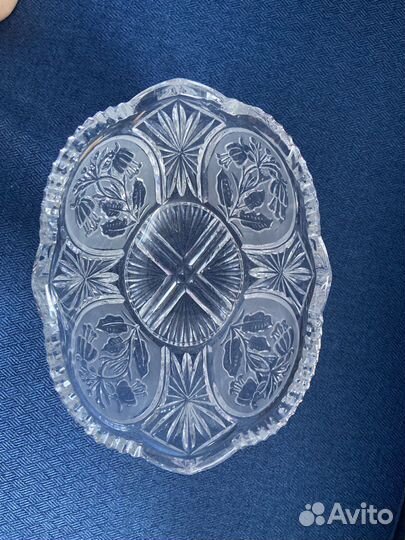 Салатница конфетница СССР хрусталь