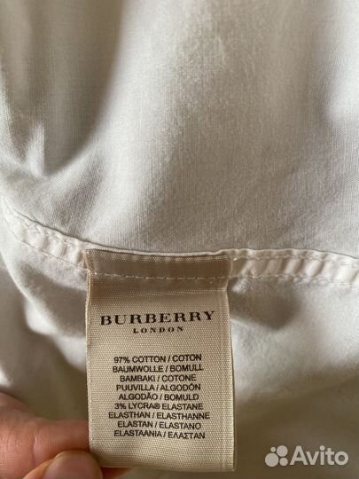 Рубашка Burberry белая оригинал