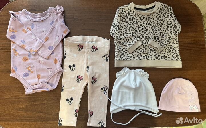 Детская одежда для девочек пакетом 62 68