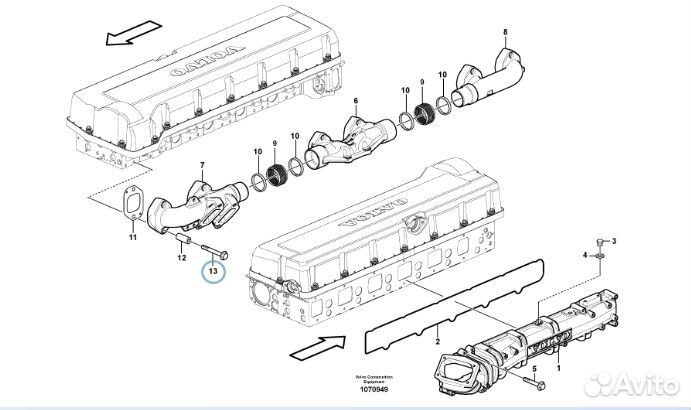 Винт фланцевый Volvo (Вольво) VOE21344787