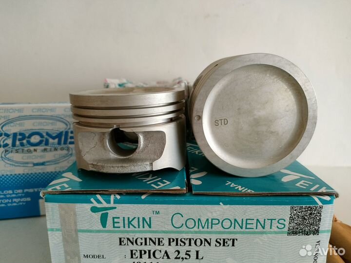 Комплект поршней с кольцами Epica 2,5л STD Teikin