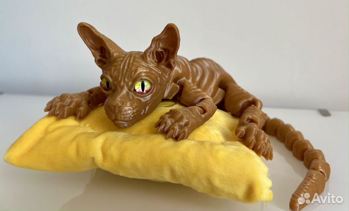 Котенок Сфинкс 33 см 3D подвижный на 3D принтере