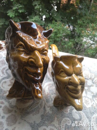 Черт керамический СССР 2 шт