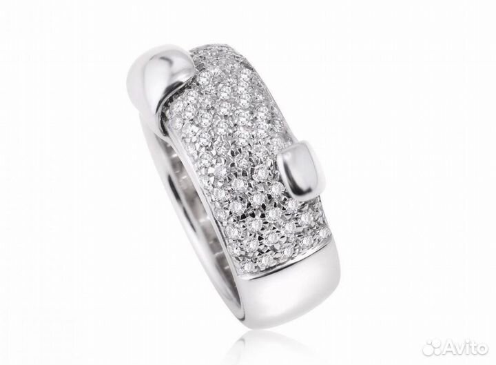 Золотое кольцо Damiani с бриллиантами 1.05 ct