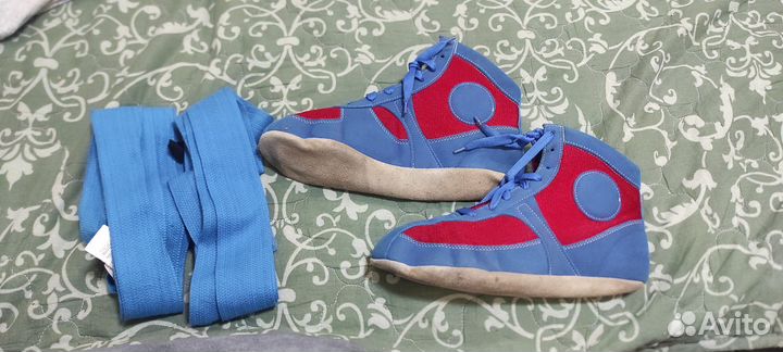 Костюм для восточных единоборств+ мягкие борцовки