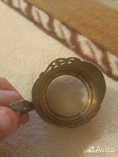 Подстаканник серебряный мюф 875 проба