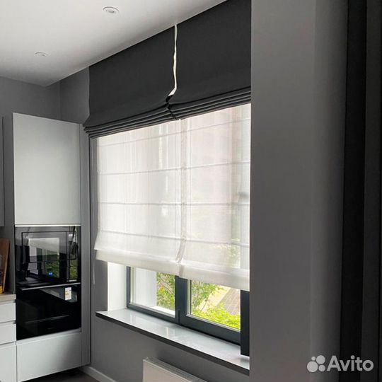 Двойная Римская штора на заказ